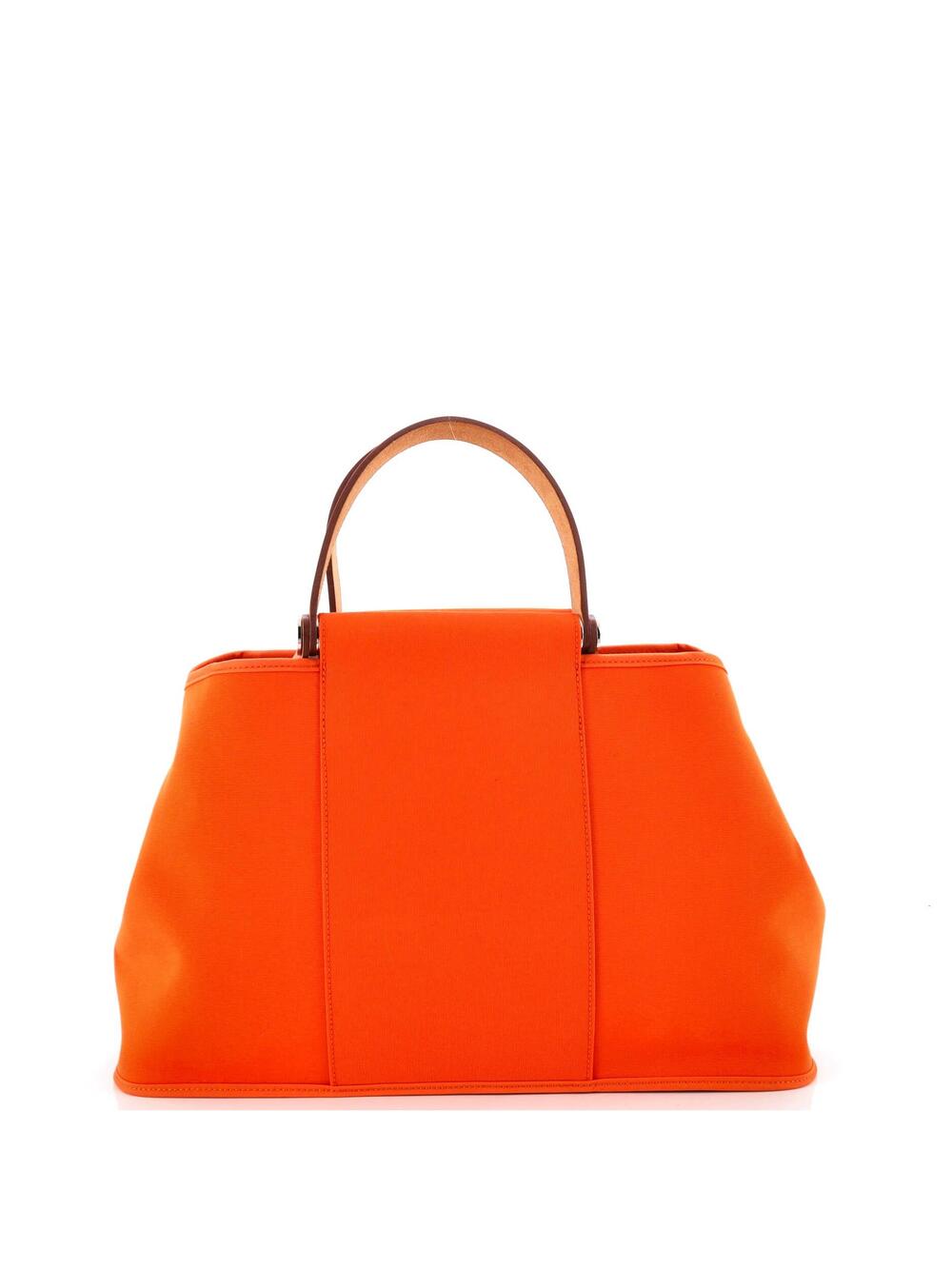Hermes Cabag Elan Toile And Leather 39 #364833H17B